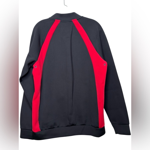 Nike Air Jordan Men's Flight Tech Thermal  Jacket in Black & Red Full Zip Large - Picture 2 of 10
